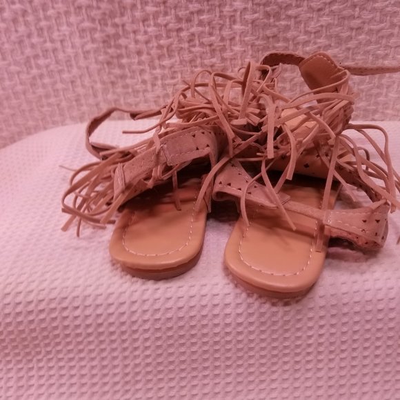 Women's Flat Thong Sandal Gladiator Style Size 9.5 - Picture 8 of 8